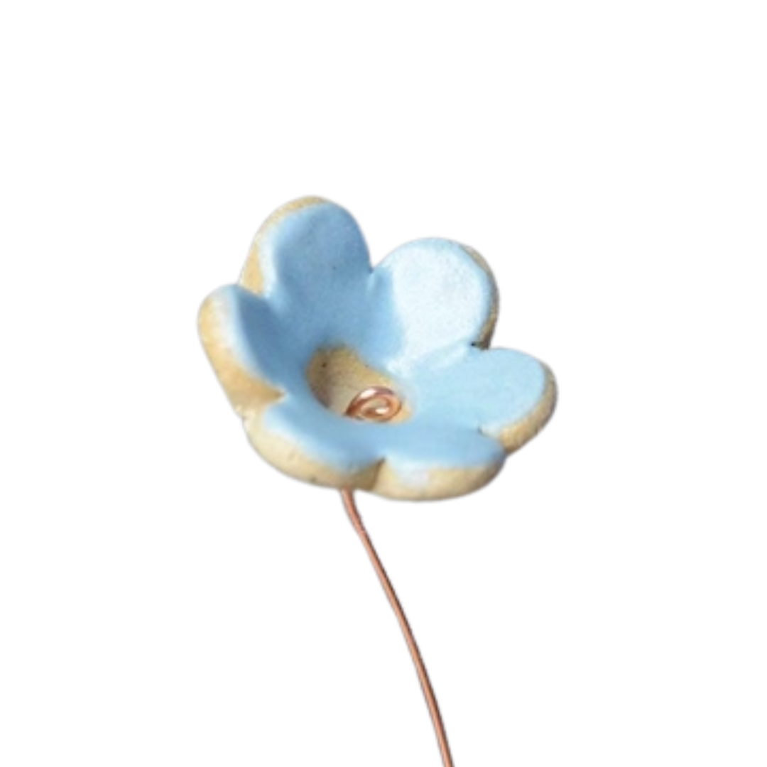 Ceramic Flower Bud Stems | Five Pastel Colours