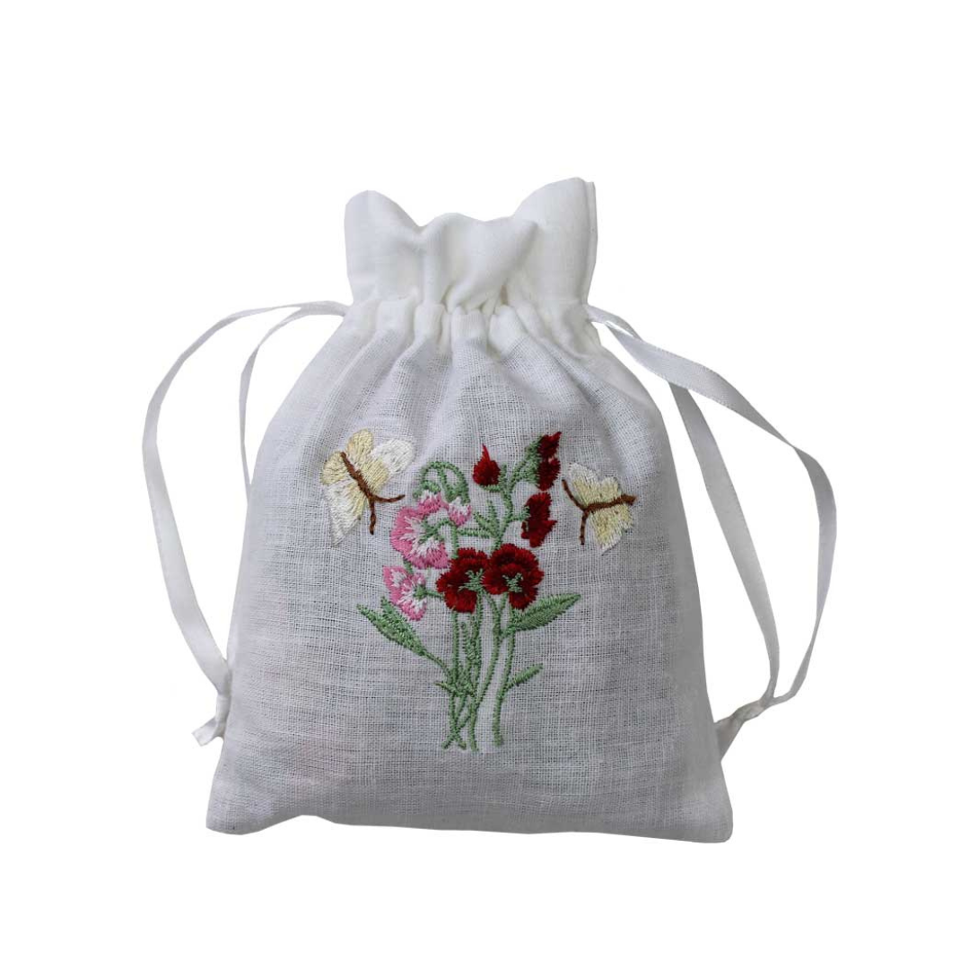 Embroidered English Lavender Sachet | 3 designs