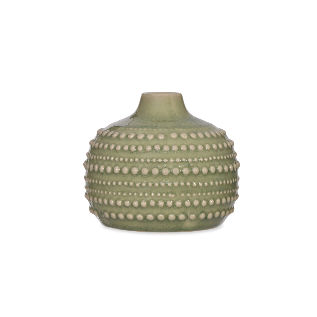 Ceramic Bobble Vase | Sage Green