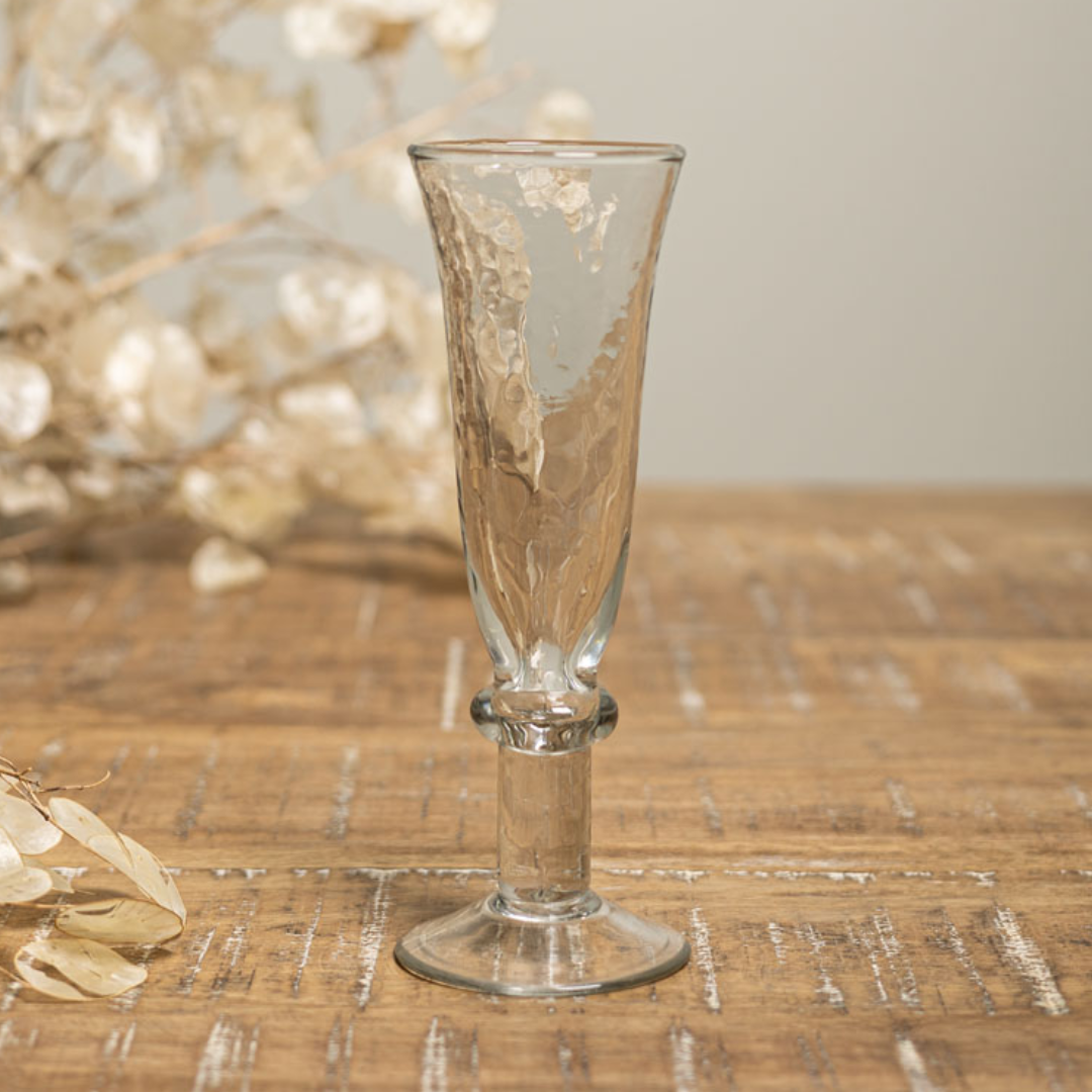 Hammered Champagne Glass Lavandou