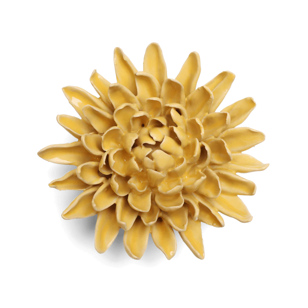 Ceramic Crysanthamum | Sunshine Yellow