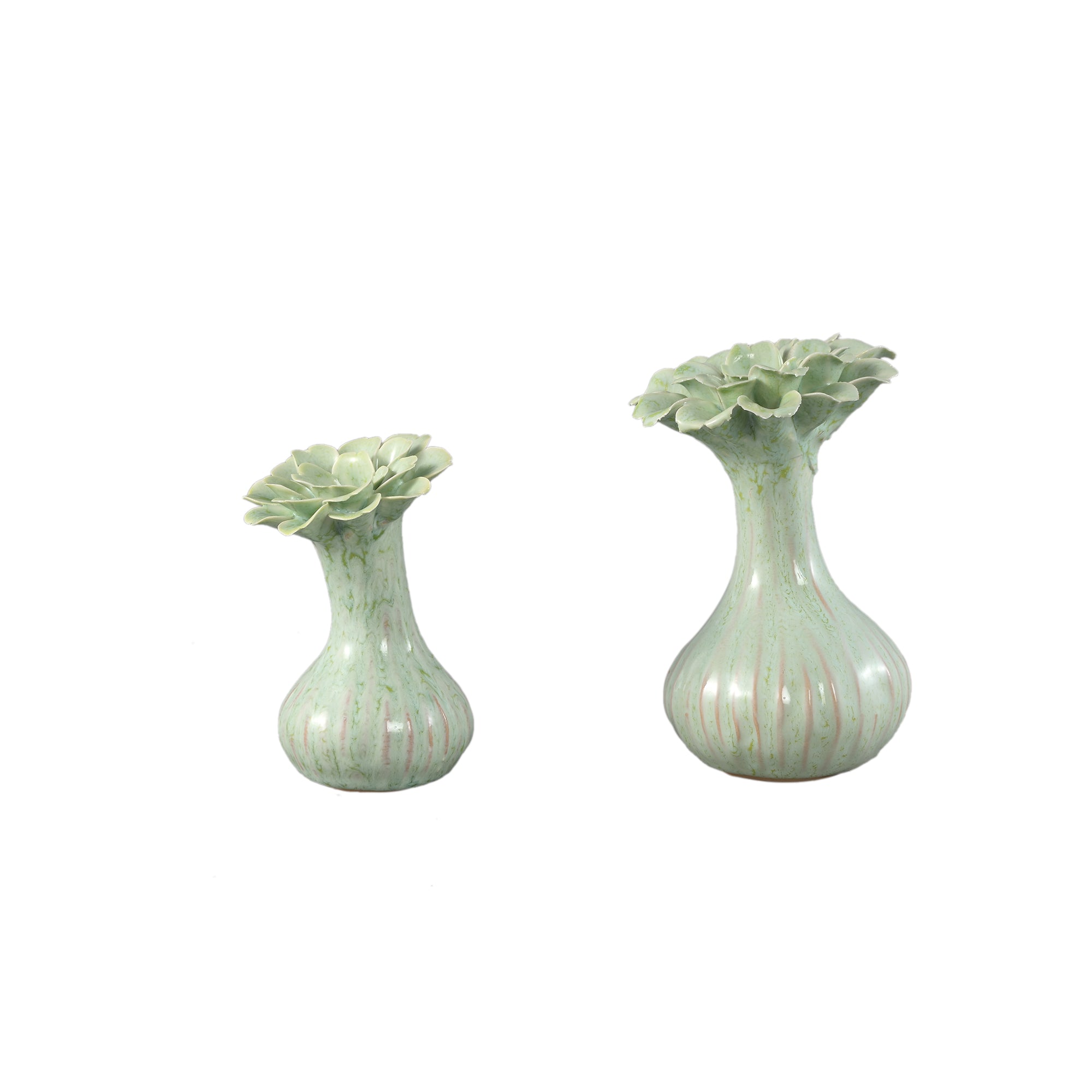 Dolores Mint Green Flower Vase | Small or Large