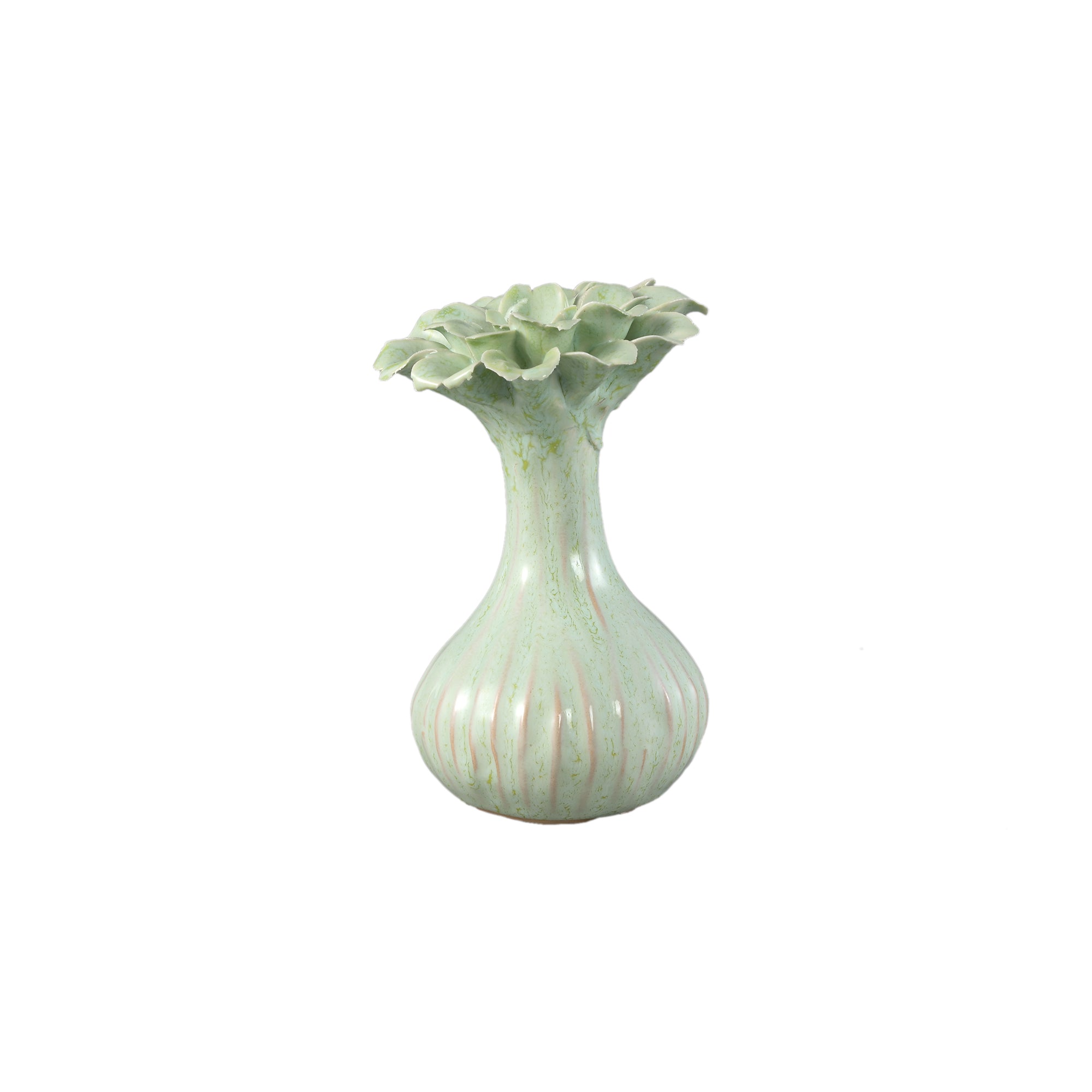 Dolores Mint Green Flower Vase | Small or Large