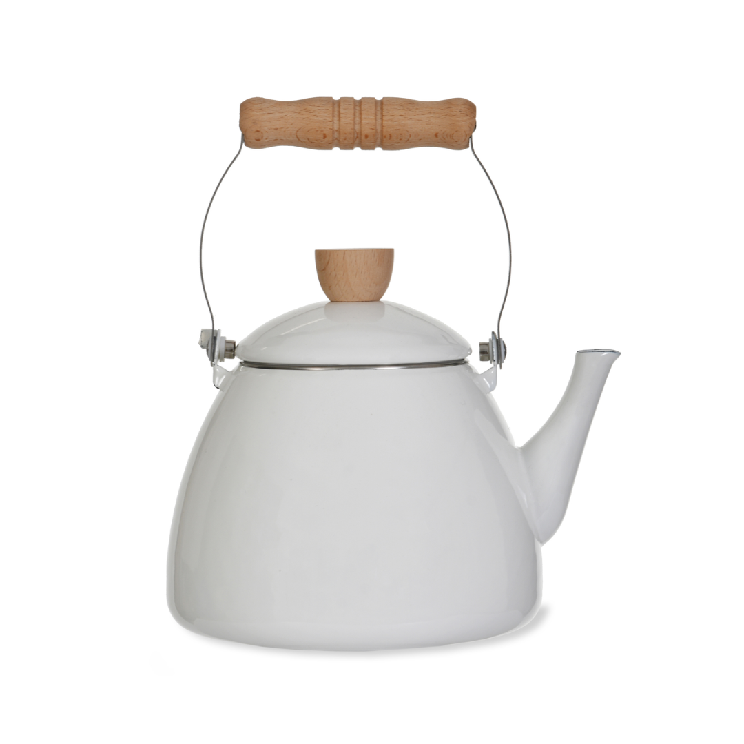 White Enamel Stove Kettle