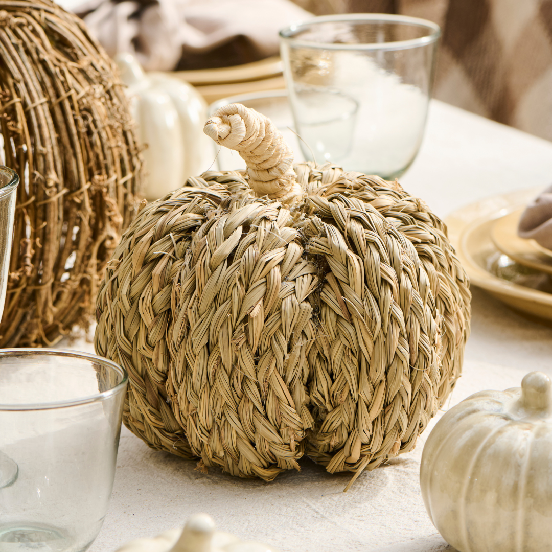 Handmade Grass Pumpkin