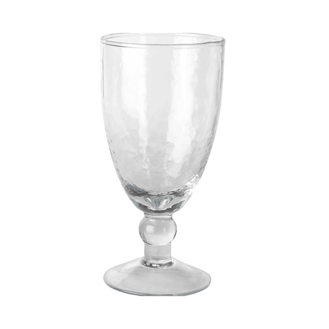 Hammered Wine Glass