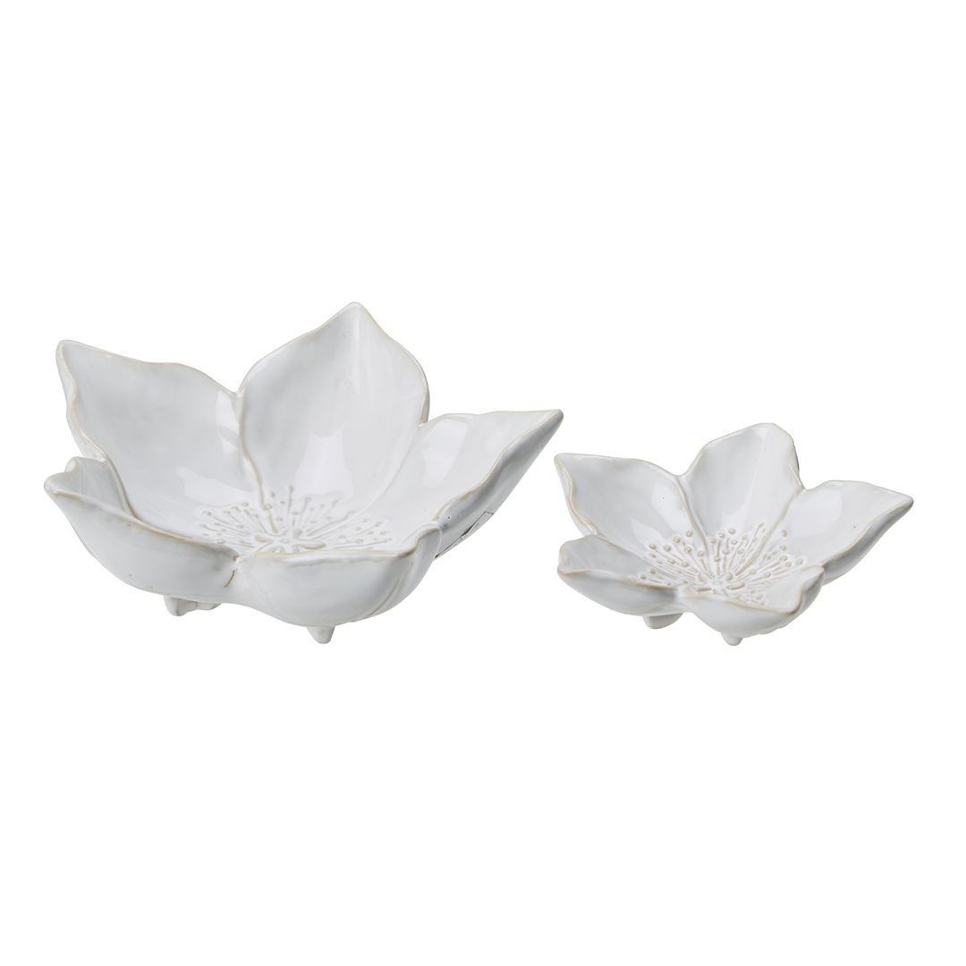Helle Flower Saucer White | Small or Large