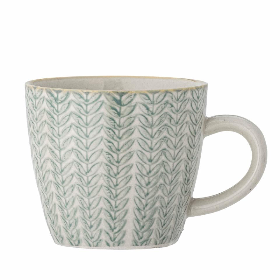 Green Blue Stoneware Maple Cup | Small