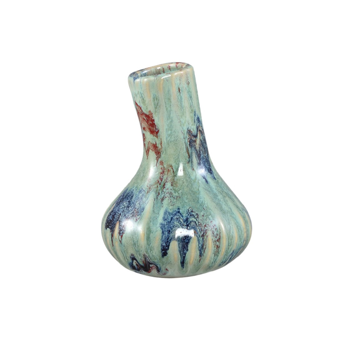 Jaclyne Green Garlic Shape Vase | 2 Sizes