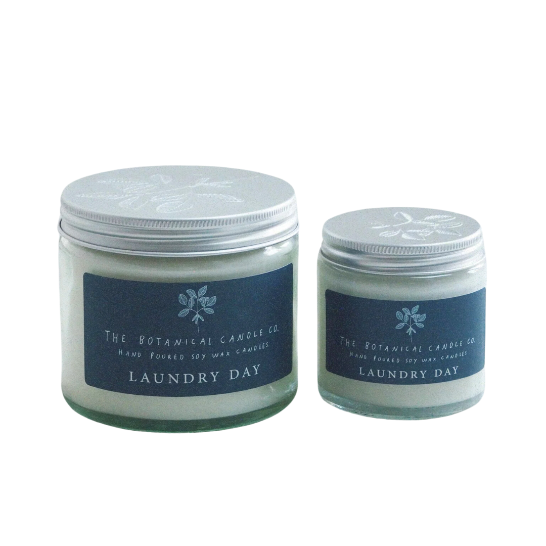 Laundry Day Scented Soy Botanical Candle