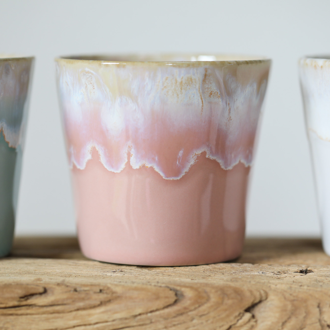 Ocean Inspired Lungo Coffee Cup | Pink