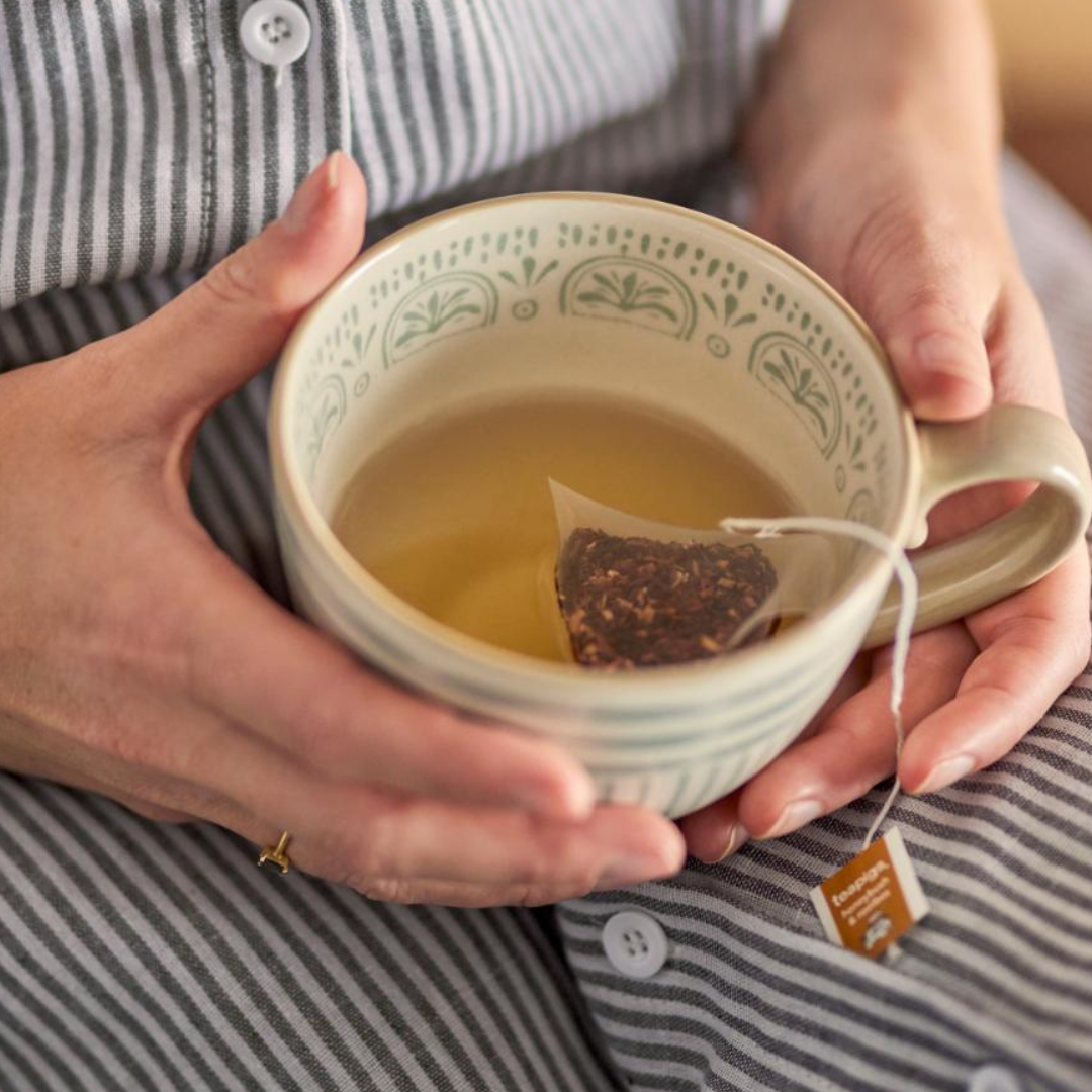 Green Blue Stoneware Maple Mug | Large