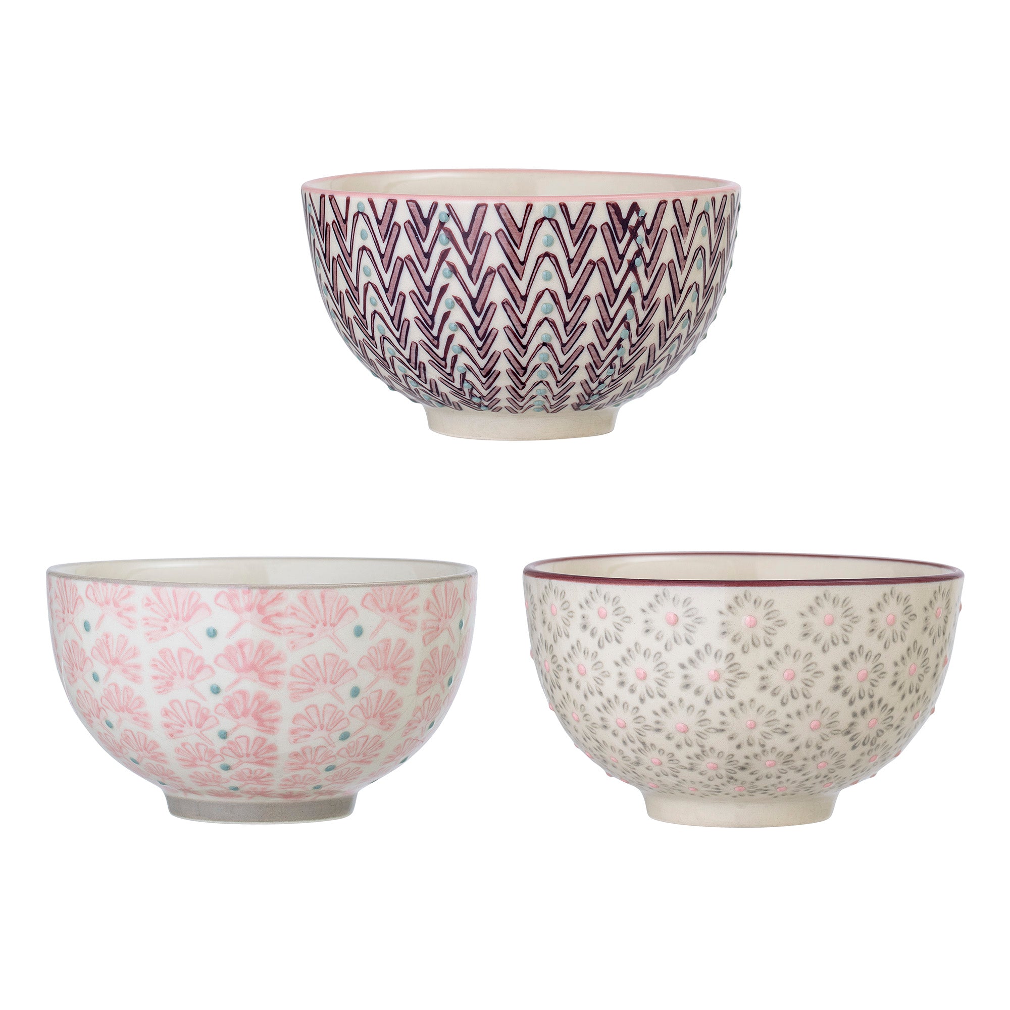 Maya Patterned Nibble Bowl | Purple, Pink or Grey