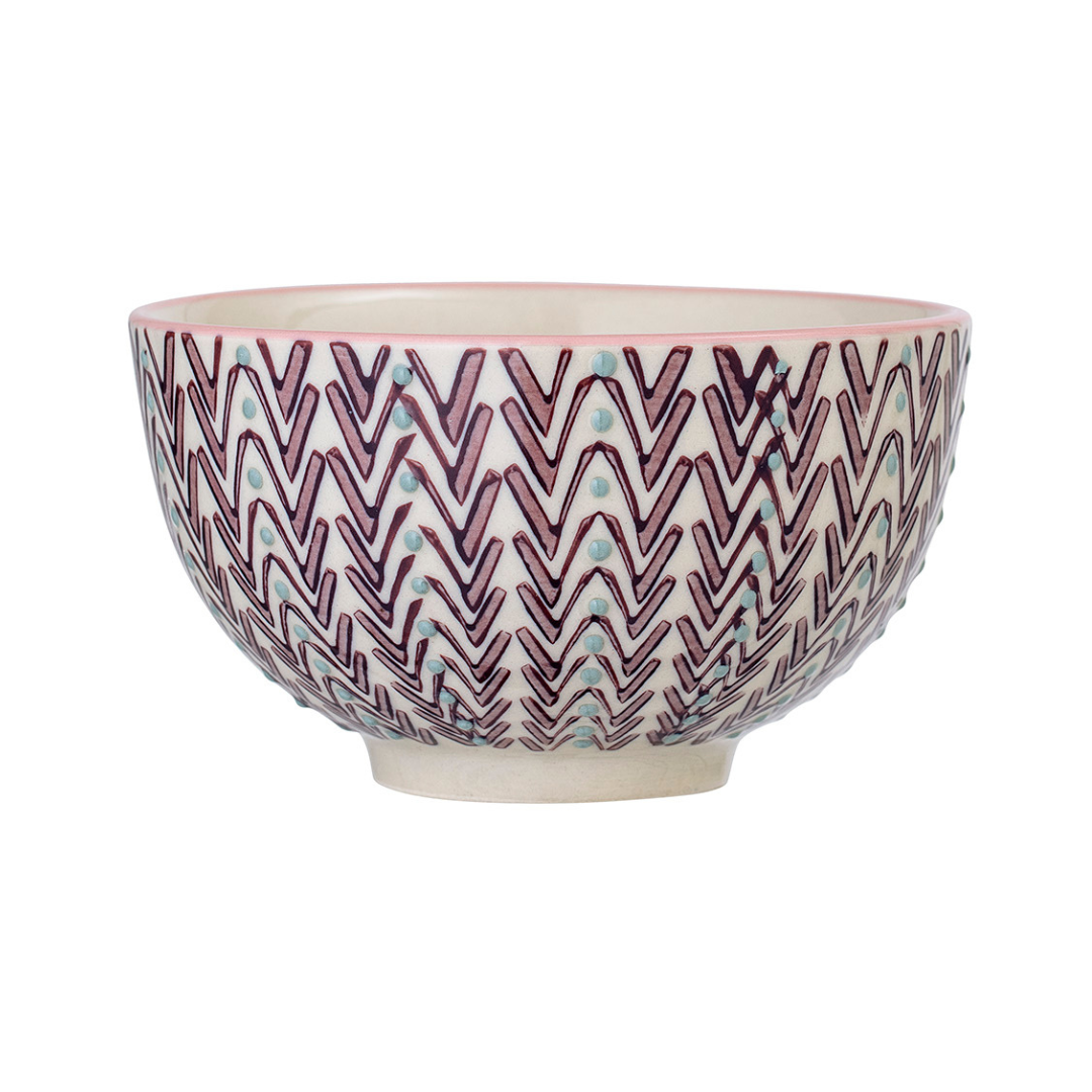 Maya Patterned Nibble Bowl | Purple, Pink or Grey