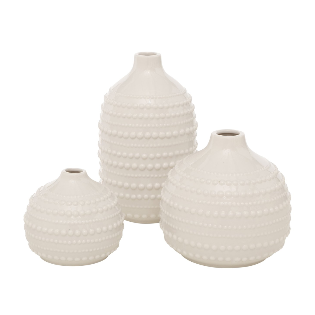 Ceramic Bobble Vase White | Small, Med or Large
