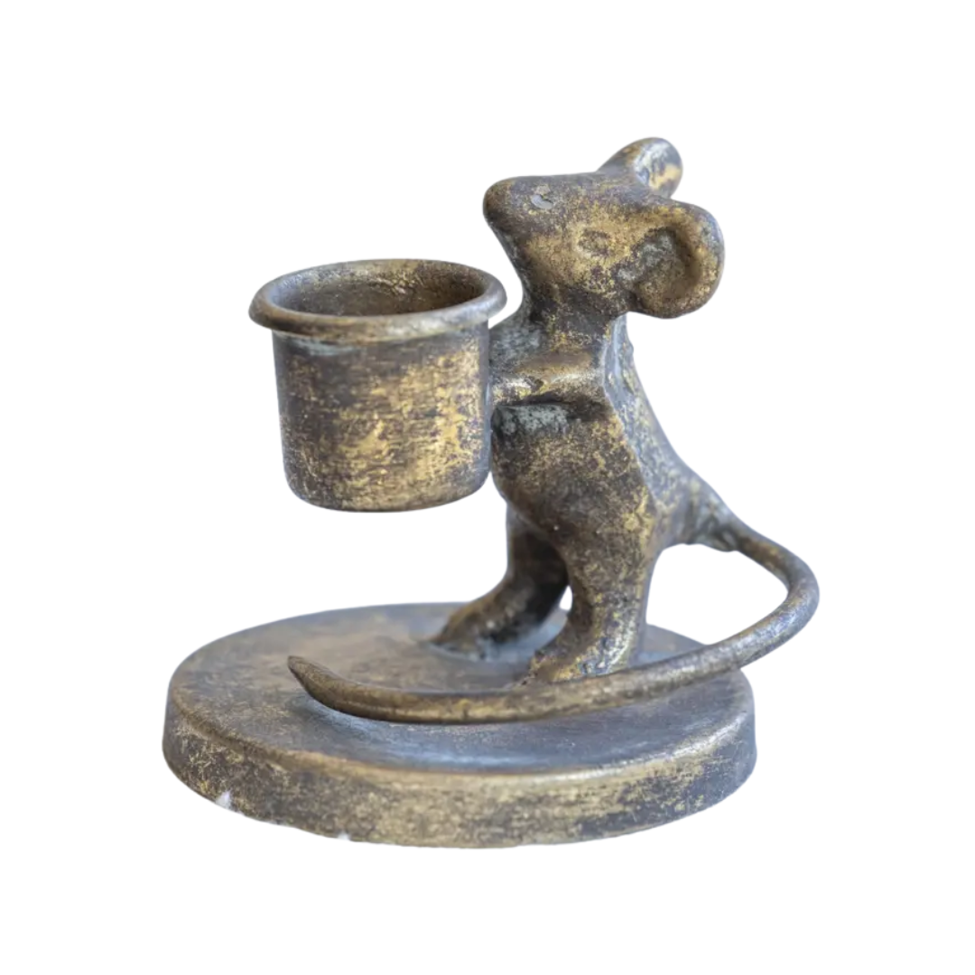 Millicent Mouse Short Dinner Candle Holder