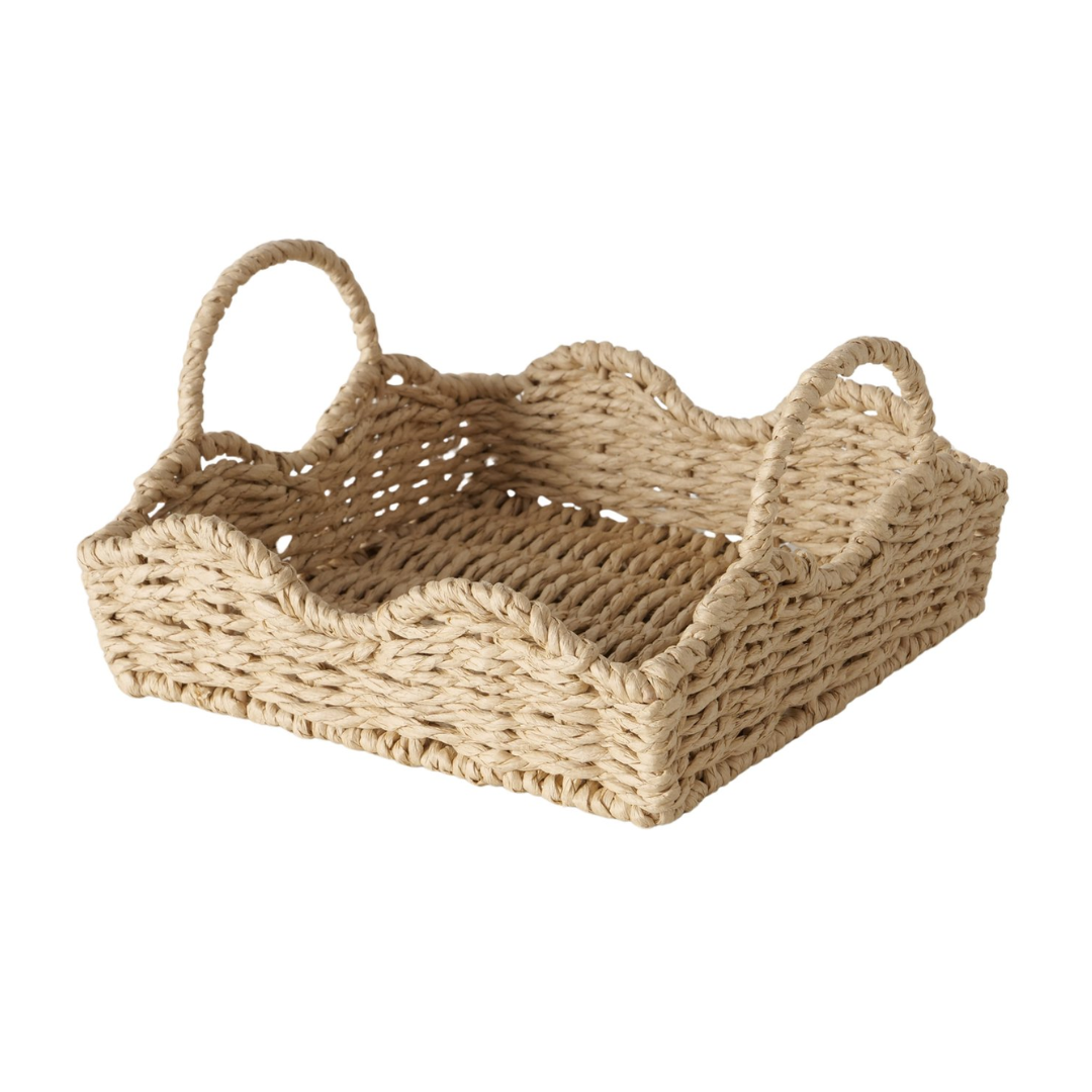 Handwoven Square Napkin Basket