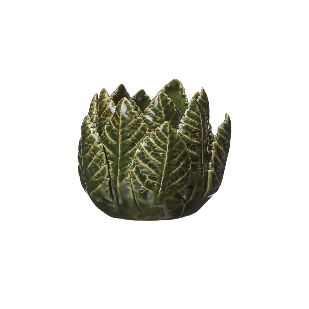 Green Leaf Tealight Holder
