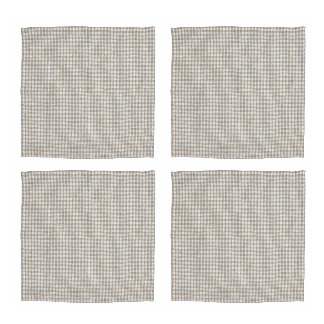 Oatmeal Oaksey Checked Napkin | Set of 4