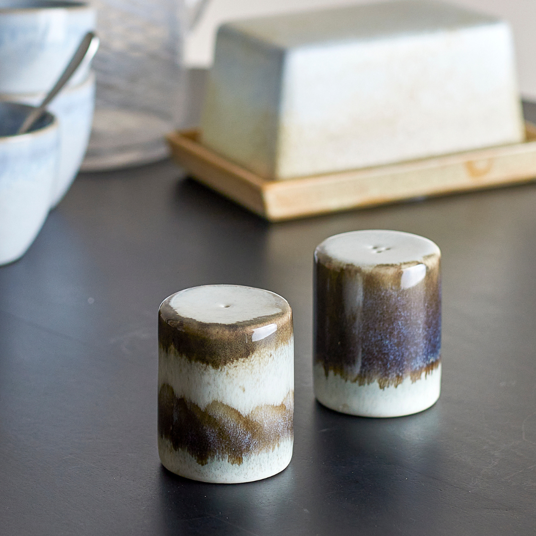 Paula Salt and Pepper Shaker | Earth Tones