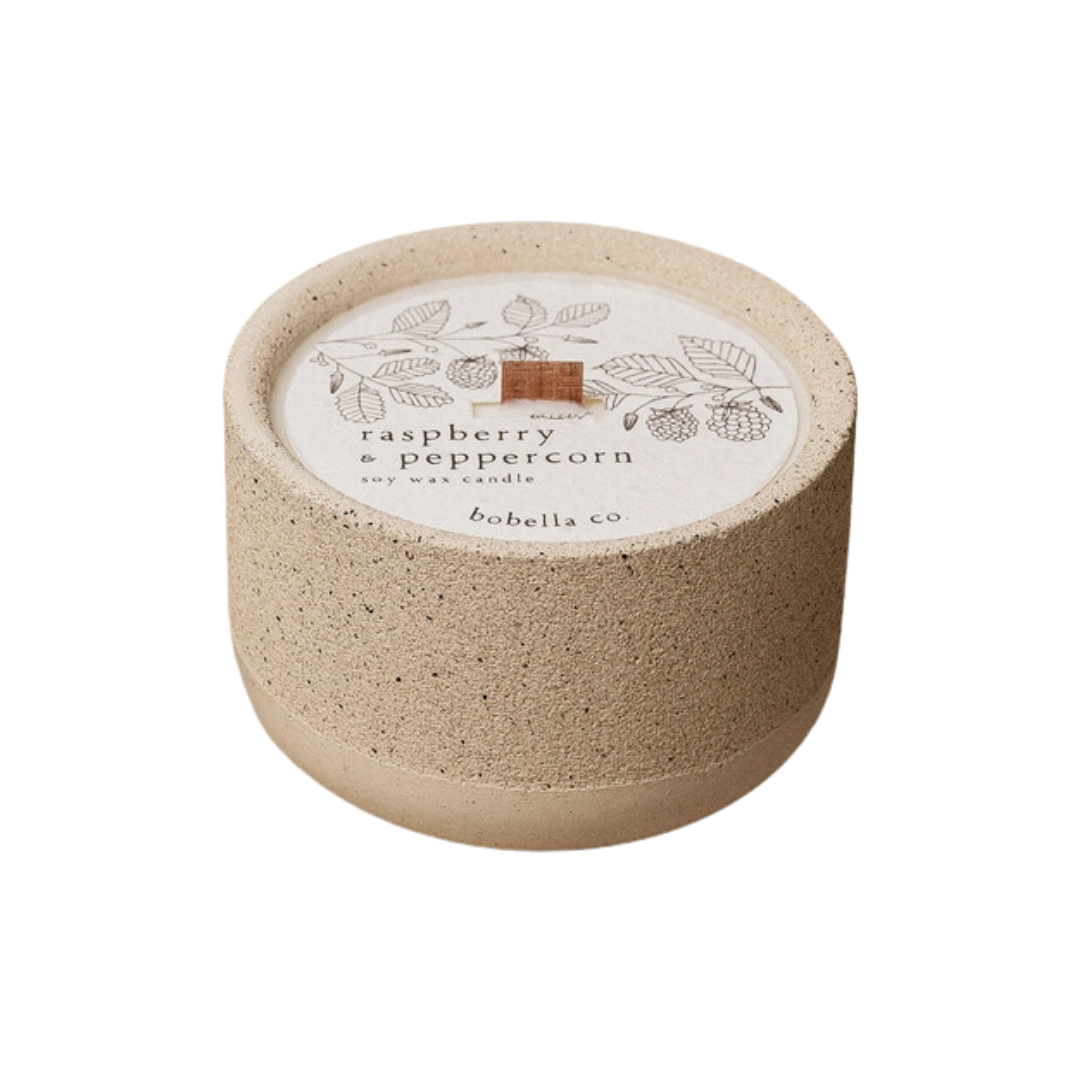Raspberry and Peppercorn Soy Wax Candle
