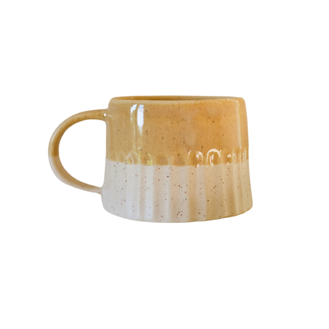 Ridged Double Glaze Mug