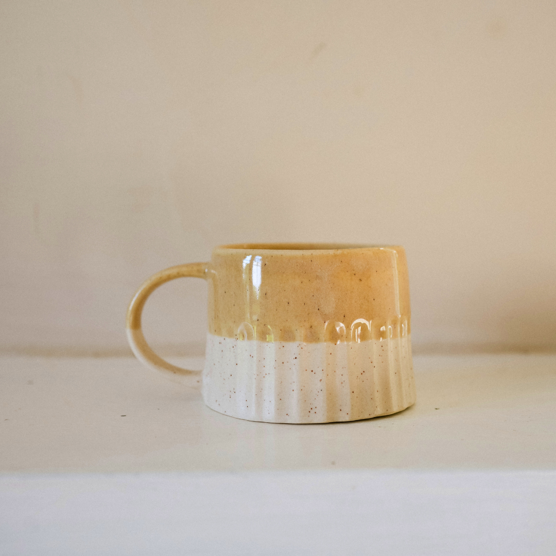 Ridged Double Glaze Mug