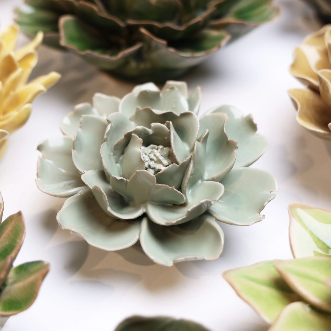 Ceramic Rose | Mint Green