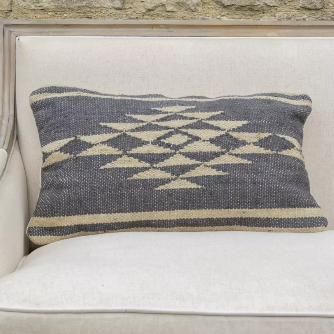 Jute Cushion Sarika | Midnight Blue