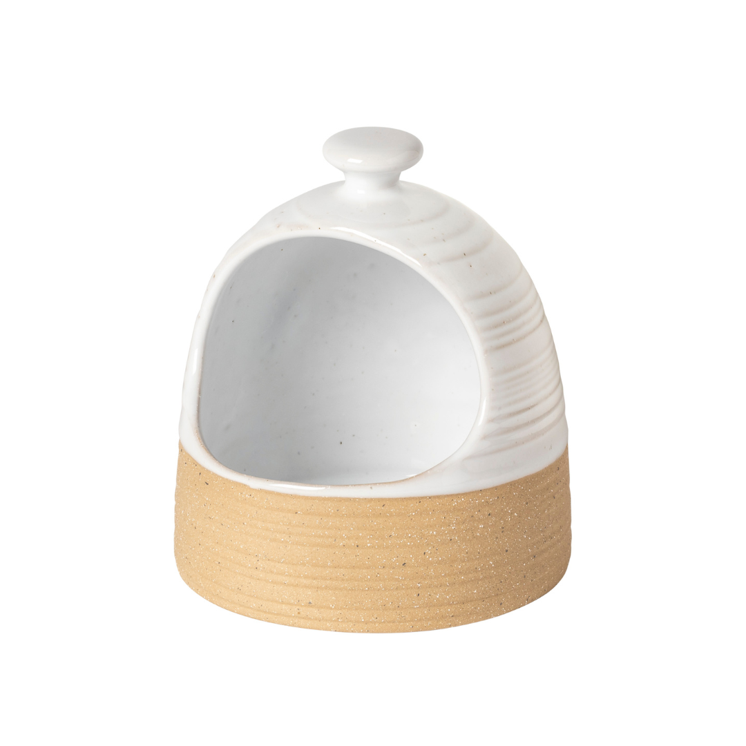 Scotia White Ceramic Salt Pig