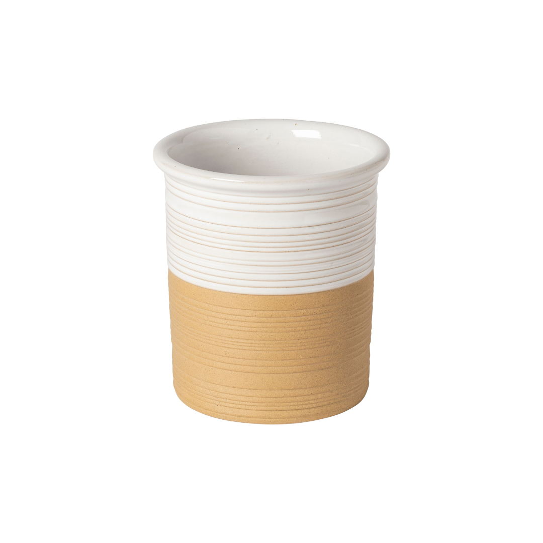 Scotia White Ceramic Utensil Pot