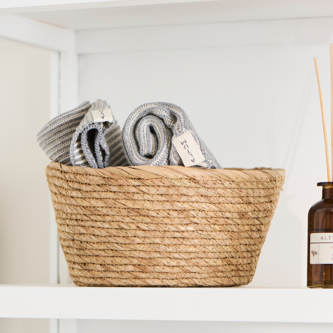 Seagrass Round Storage Basket | Small & Med