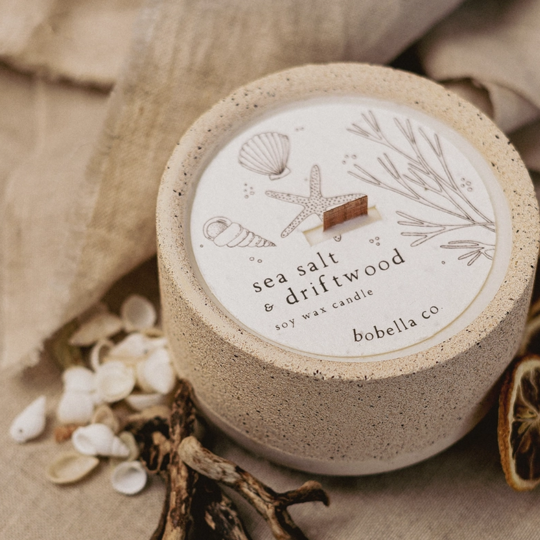 Sea Salt & Driftwood Soy Wax Candle