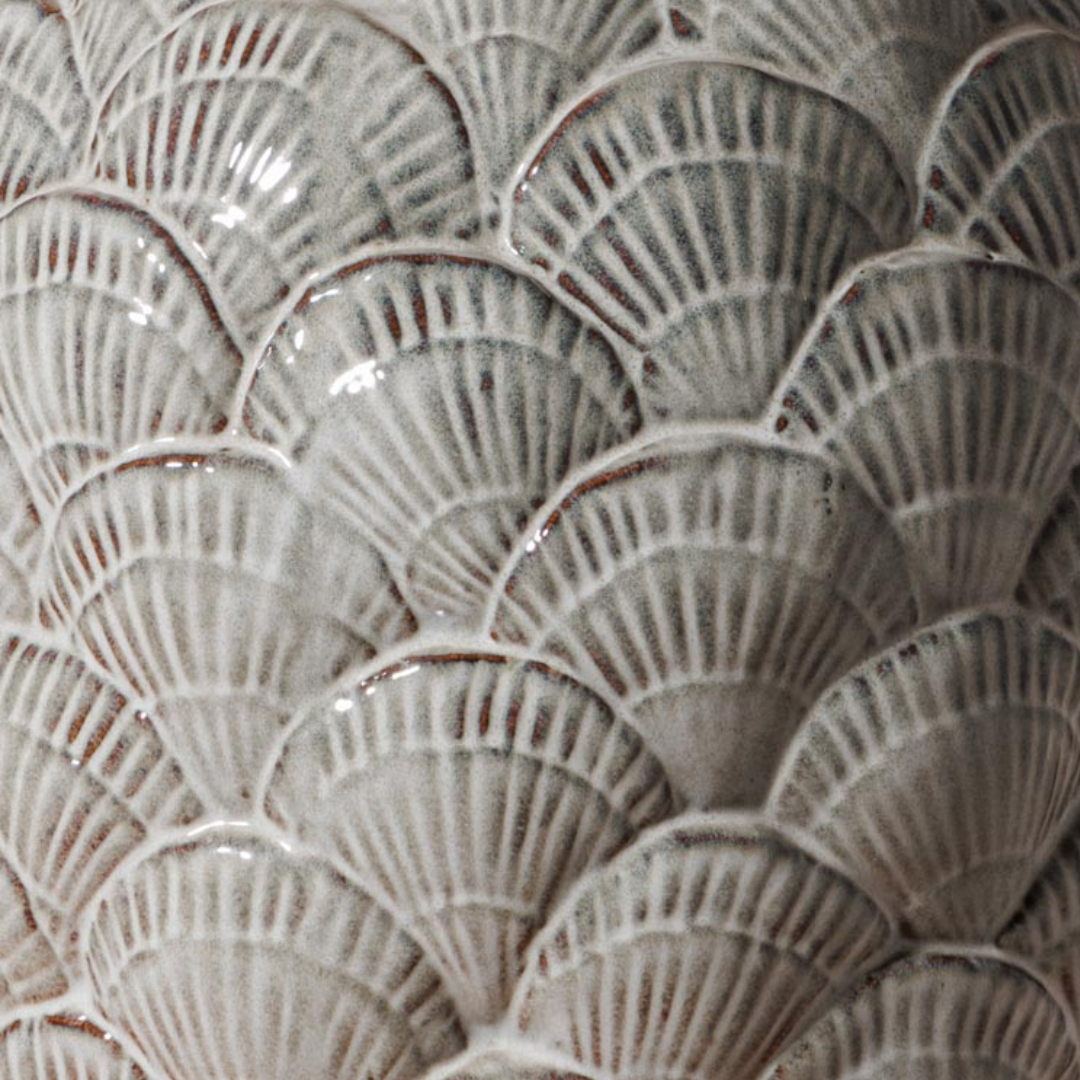 Ceramic Shell Vase Tall
