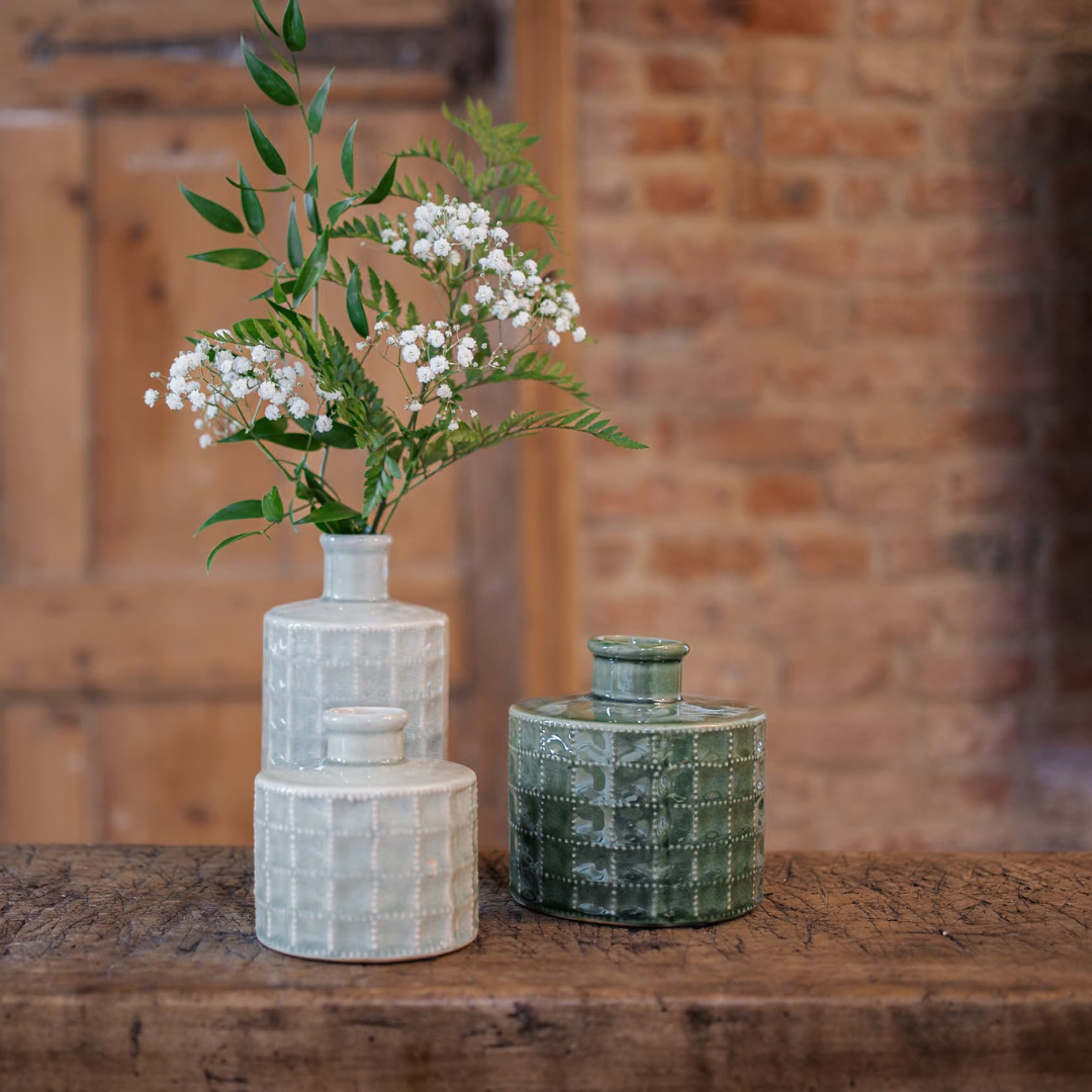 Ceramic Sorrento Bottle Large | Sage Green