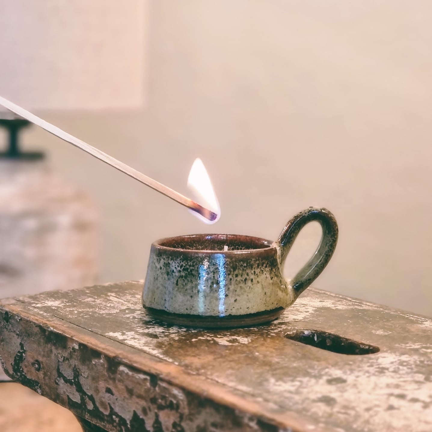 Stoneware Tealight Cup - Tawny