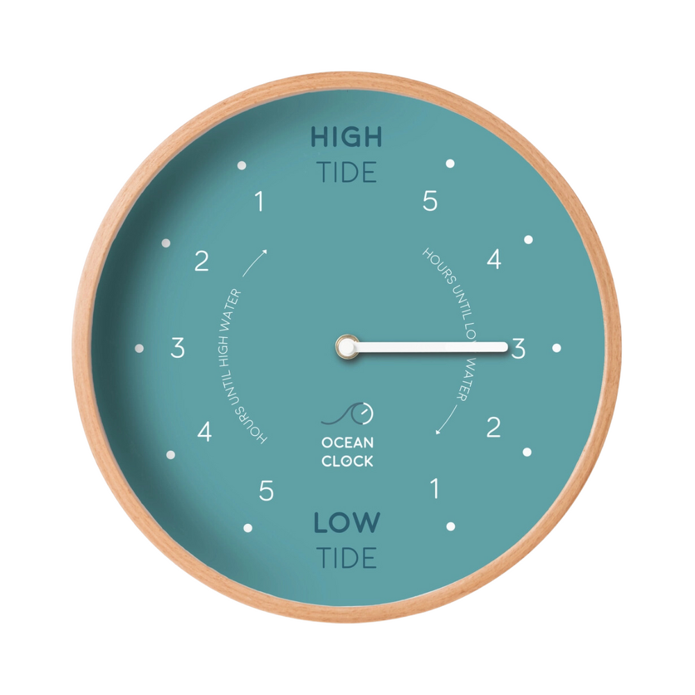 Wooden Tide Clock | Artic Turquoise