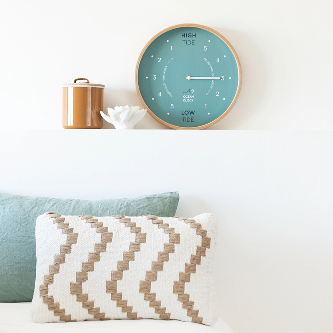 Wooden Tide Clock | Artic Turquoise