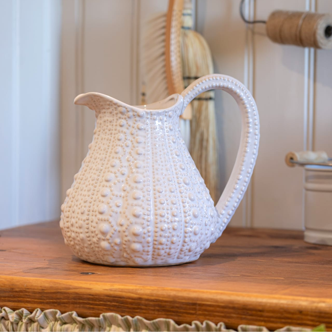 Ceramic Urchin Jug | White