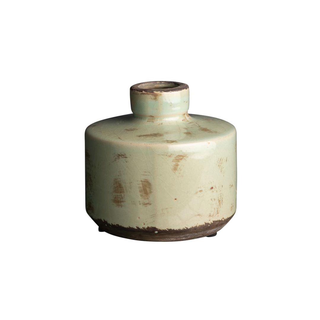 Bottle Vase Verdigris Wide