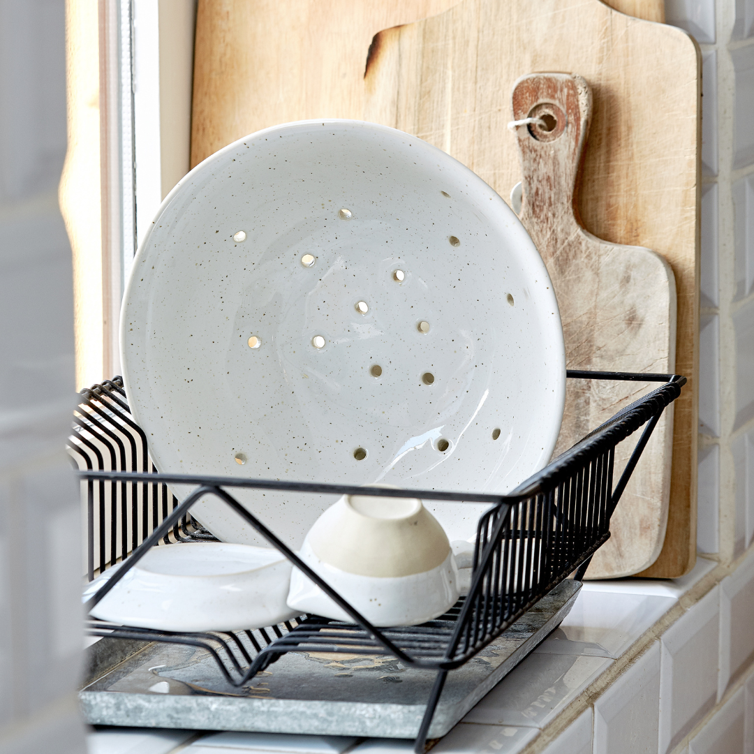 Fattoria White Ceramic Colander